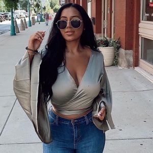 Tied blouse